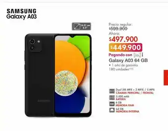 Metro Celular samsung galaxy a03 64gb oferta