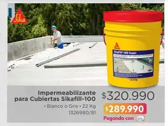 Easy Impermeabilizante para cubiertas sikafill-100 oferta