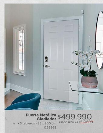 Easy Puerta metal gladiador 6tb 85x200cm oferta