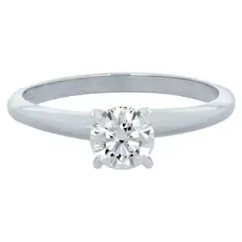 Kevin's Joyeros Anillo en oro blanco de 18 kilates, con diamante central de 0.30 ct oferta