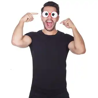 Gafas ojos blanco negro