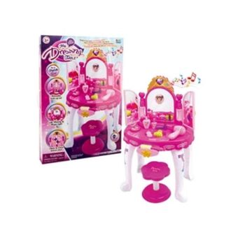 Alkosto Juguete tocador peinadora niña princesas 9 piezas dressing table oferta