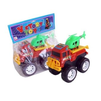 Alkosto Juguete camión 4x4 con helicóptero victory toys oferta