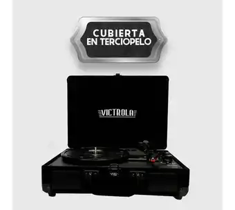 Panamericana Tornamesa portátil bluetooth de 2 x 3 w rms deluxe, negro oferta