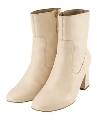 Bota de piel tacón ancho