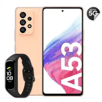 Éxito Celular samsung galaxy a53 5g 128 gb naranja + fit 2 oferta