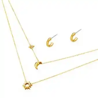 Ésika Estuche collar + aretes night shine oferta