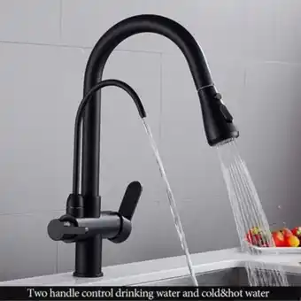 Linio Grifo para fregadero de cocina con rociador extraíble con agua purificada oferta