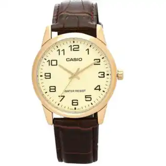 Linio Reloj casio mtp-v001gl-9b lujoso para caballero marron dorado oferta