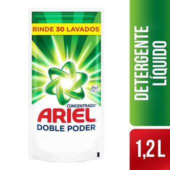 Carulla Detergente líquido ariel doble ariel 1200 ml oferta