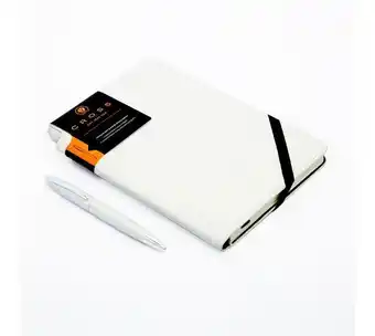 Panamericana Set bolígrafo cross calais cromo + agenda blanca oferta