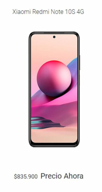 Claro Xiaomi Redmi Note 10S 4G oferta