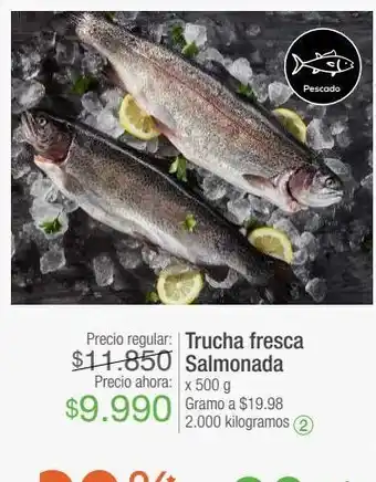 Jumbo Trucha fresca salmonada oferta