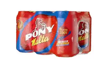 Éxito Sixpack malta pony malta 1980 ml oferta