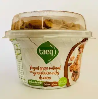 Éxito Yog griego granola nibs cacao taeq 144 ml oferta