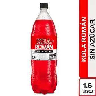 Éxito Bebida gaseosa sin azucar kola roman 1.5 lt oferta
