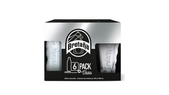 Éxito Sixpack soda + vaso bretana 1800 ml oferta
