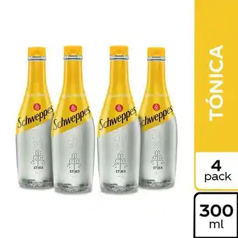 Éxito Agua tonica fourpack schweppes 1200 ml oferta