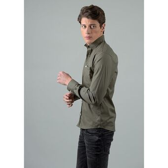 Camisa básica manga larga