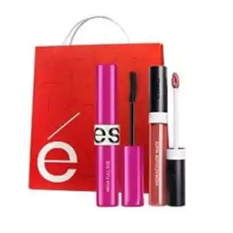Ésika Set look pro máscara mega full size + labial hidracolor mate oferta