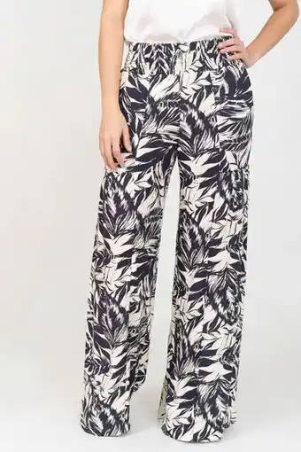 Unipunto Pantalón palazzo pretina resortada bolsillos del parche oferta