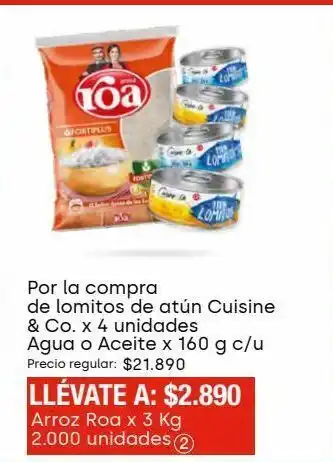 Metro Lomitos de atún cuisine & co x 4un oferta