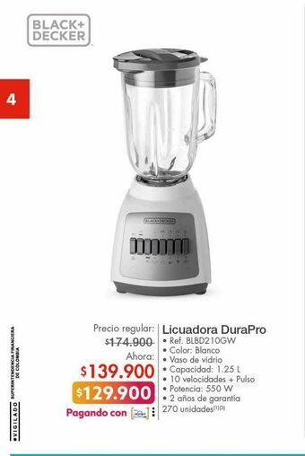 Metro Licuadora black & decker oferta