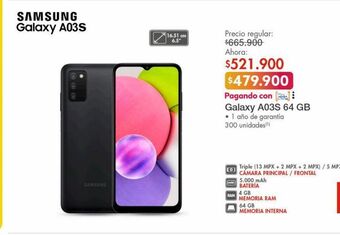 Metro Celular samsung galaxy a03s oferta