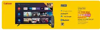 Metro Smart tv uhd 4k 55'' caixun oferta