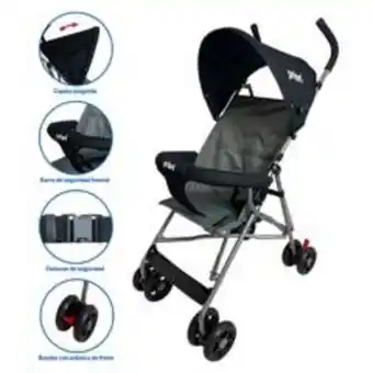 Falabella Coche bastón oslo gris yamp oferta