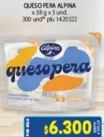 Colsubsidio Queso Pera Alpina 3 und x 38g oferta