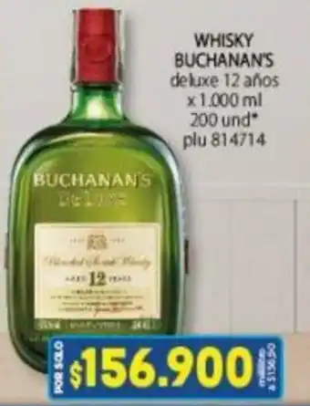 Colsubsidio Whisky Buchanan's de Luxe 12 años x 1.000ml oferta