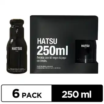 Éxito 6 pack bebida te negro hatsu 1500 ml oferta