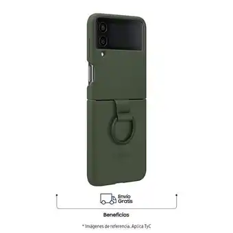Cover en silicona con anillo z flip4