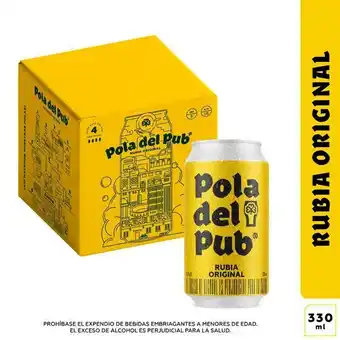 Carulla Fourpack cerveza rubia origina pola del pub 1320 ml oferta