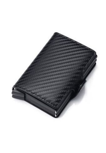 Dafiti Billetera tarjetero ubmd aluminio bloqueo rfid hombres 9768 fibra carbono negro oferta