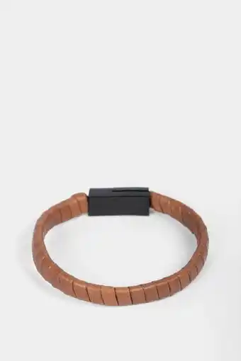 Manilla de cuero tejido para hombre huawei