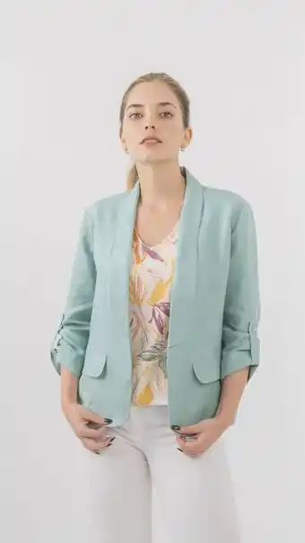 Gino Passcalli Blazer de lino dama sc lino oferta