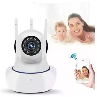 Linio Camara seguridad ip robotica fullhd 3mpx wifi vigilancia 3 antena oferta
