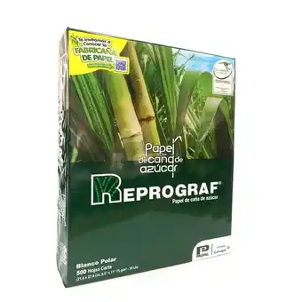 Superdroguería Olímpica Resma de papel reprograf tamaño carta 21,6x27,9 cm x500 hojas oferta