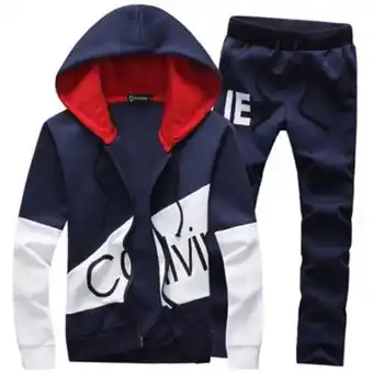 Linio 5xl gran tamaño conjunto de letra ropa deportiva hombre sudadera chándal ch oferta