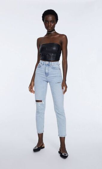 Stradivarius Jean mom slim oferta