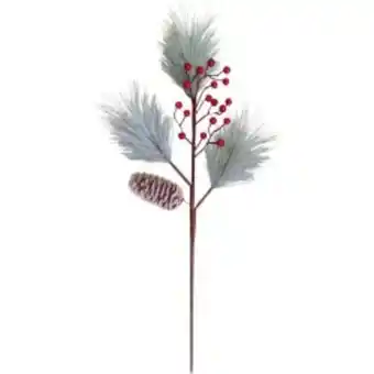 Home Sentry Rama navidad 52cm plata rojo oferta