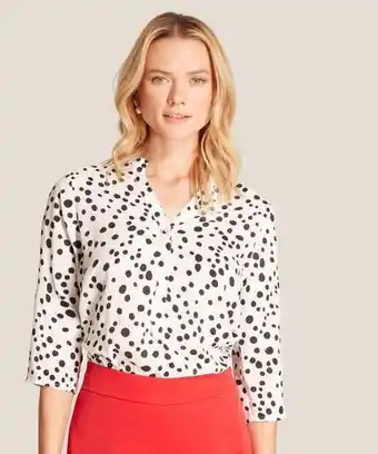Pat Primo Blusa blanca estampada oferta