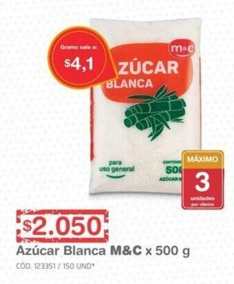 Makro Azúcar Blanca M&C x 500g oferta