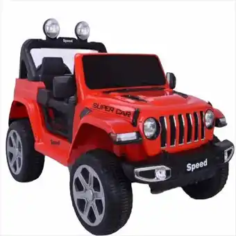 Éxito Carro electrico rubicon rojo niños hasta 6 años llantas en caucho oferta