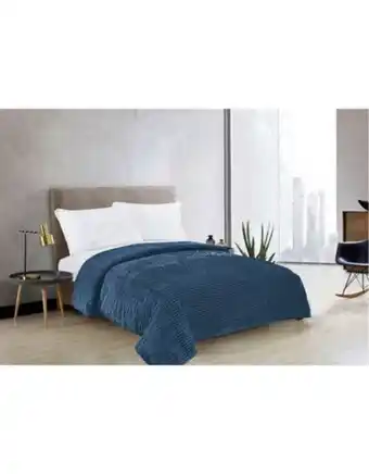 Flamingo Cobija texturizada azul 180x200 oferta