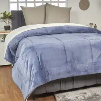 Brissa Cobija flannel ovejera unicolor indigo oferta