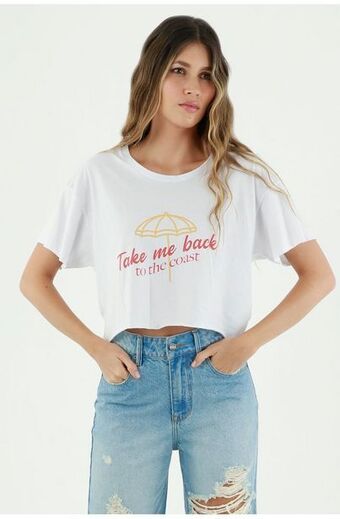 Camiseta manga corta para mujer