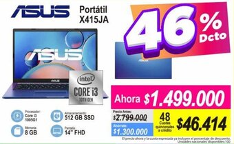Alkomprar Asus Portátil X415JA oferta